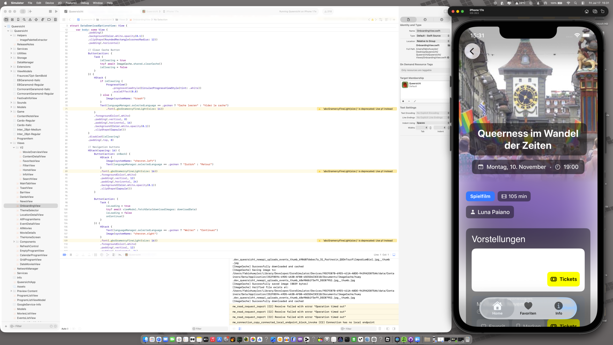 Festival iOS App with Backend